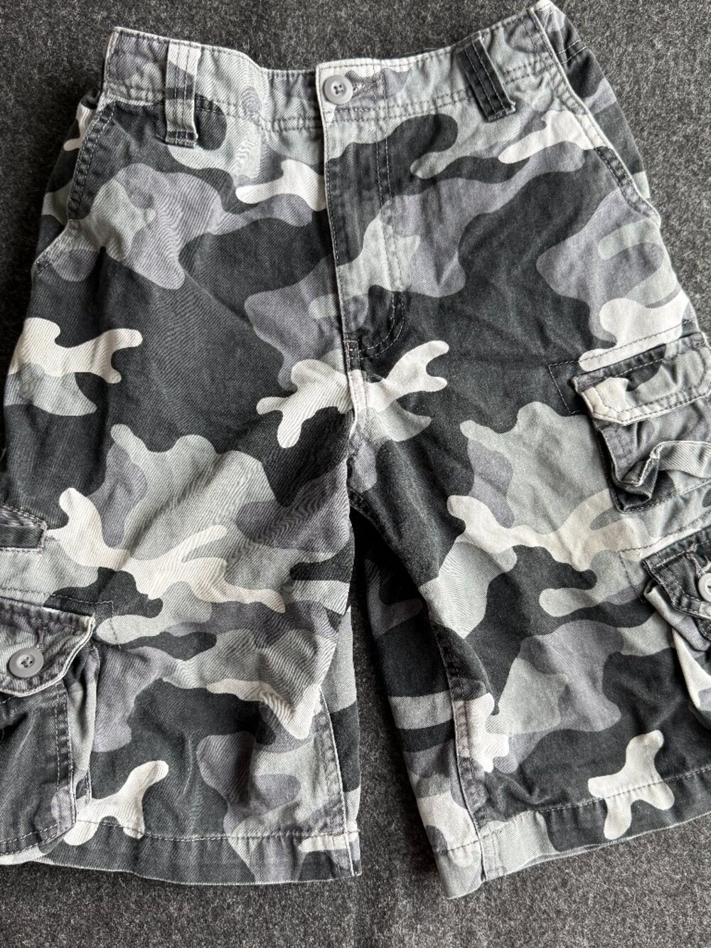 Faded Glory Boys Size 12 Camo Cargo Shorts